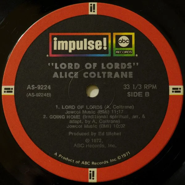 中古LP】Alice Coltrane 『Lord Of Lords』 Artist: Alice Coltrane